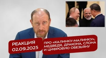 Реакция 2.09.2025 Про «Калинку-малинку», Медведя, Дракона, Слона и цифровую обезьяну
